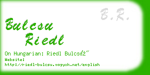 bulcsu riedl business card